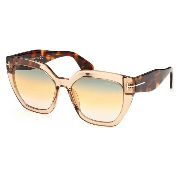 NEW TOM FORD SUNGLASSES BROWN WOMEN BUTTERFLY EYEWEAR - Picture 1 of 2